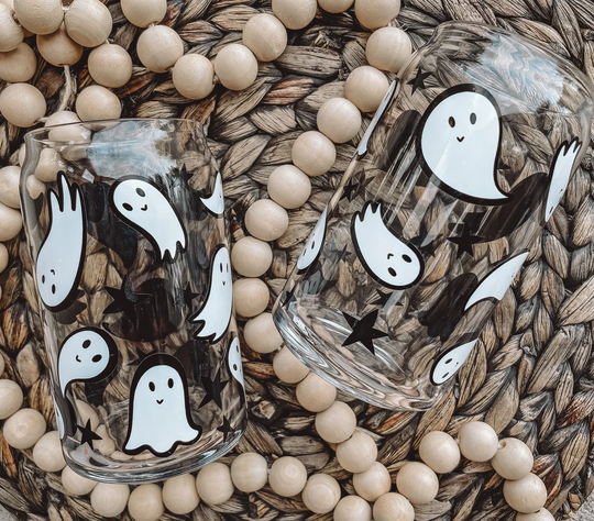 Ghost Soda Can Glass, Halloween Ghosts, Ghosties, Beer Glass Cans, Coffee