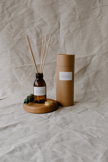 Reed Diffuser Lime Basil & Mandarin Summer Spring Scent 100Ml Vegan