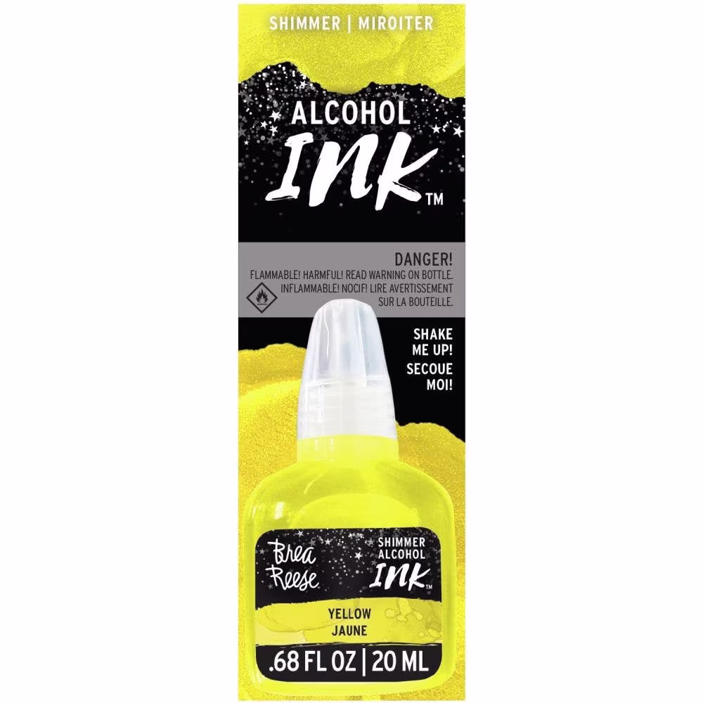 Brea Reese - Alcohol Ink .68 Oz Shimmer Yellow