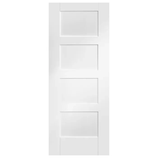 Internal White Primed Shaker 4 Panel