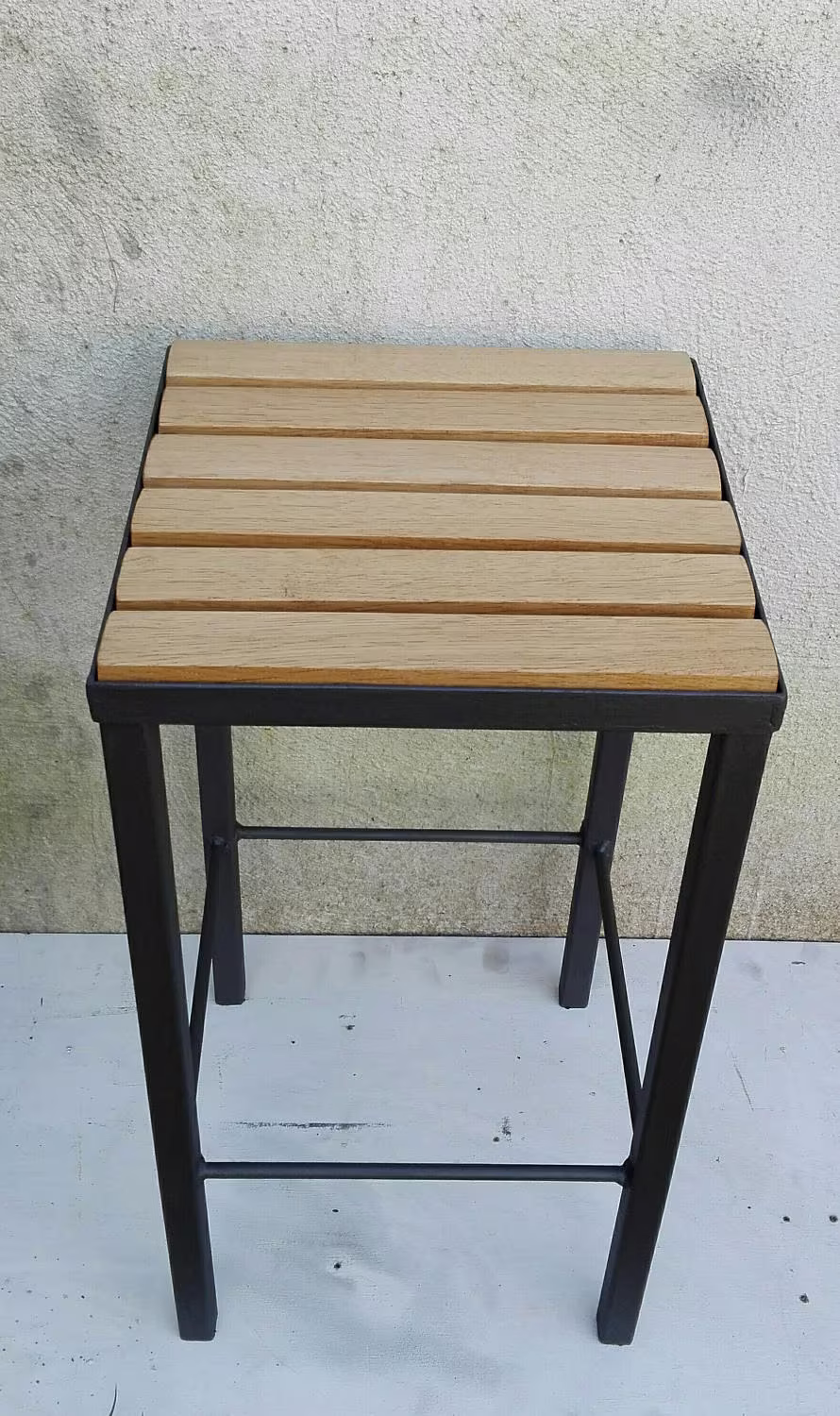 Handmade Stool, Steel, Hardwood