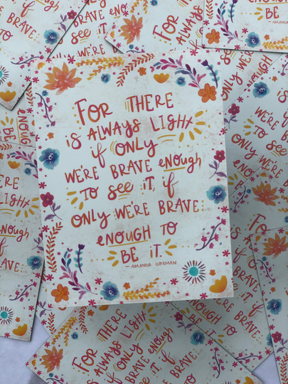 Amanda Gorman Inspirational Magnet