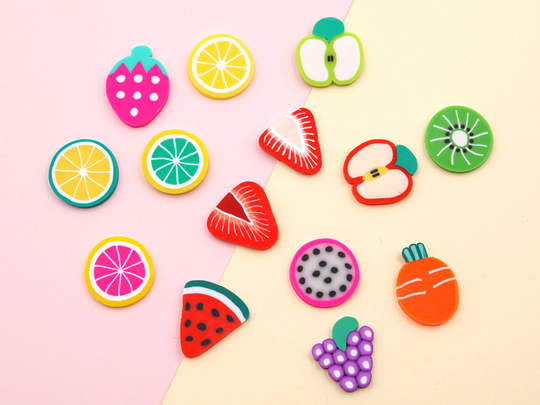 20mm Huge Fruit Polymer Clay Fimo Slices