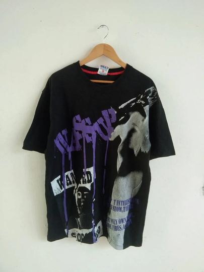 Vintage Wassup Hip Hop Rap Rapper Tee Tshirt Made in Japan Size L