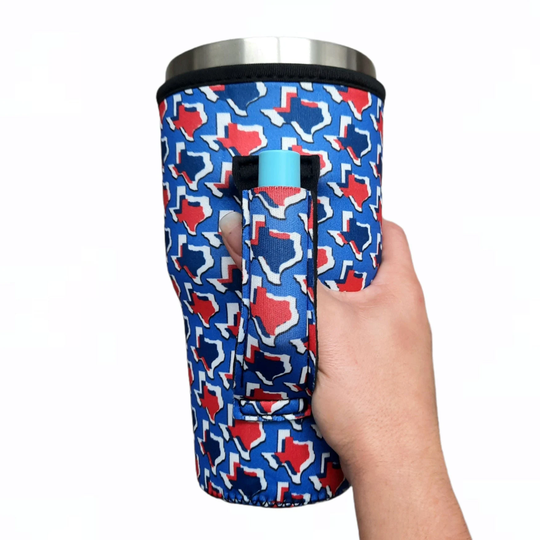 Red White & Texas 30Oz Pocketed Handler