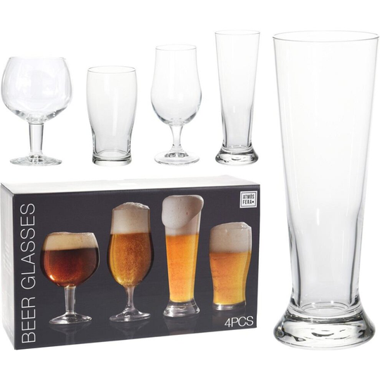 BEER GLASS BOX SET OF 4PCS
