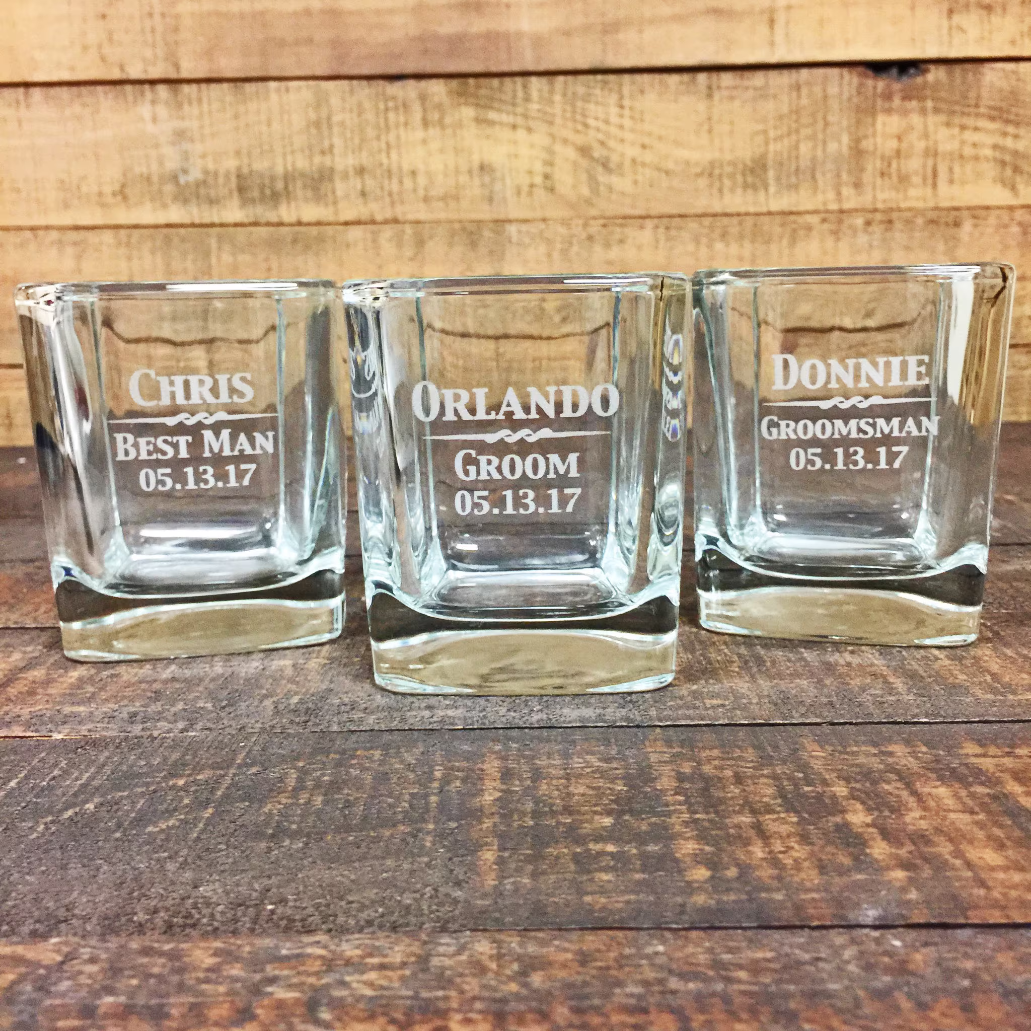 Personalized Whiskey Glass - Engraved Custom Rocks Gift Glasses