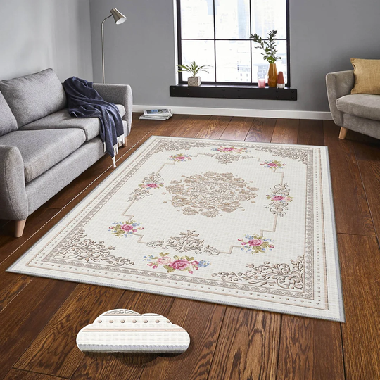 Neoma Flatweave Beige/Grey Rug