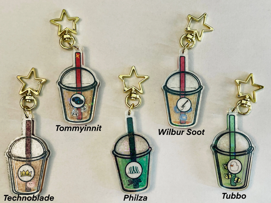 Sleepy Bois Tea Co Boba Mcyt Keychain