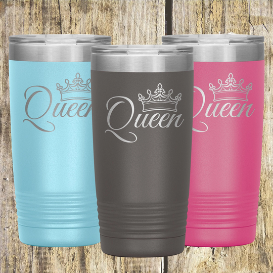 Queen Tumbler 20Oz | Birthday Beer Glass Engraved Custom Made Gift For Woman
