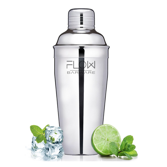 Flow Cocktail Shaker, Professional Large Cocktail Making Set Includes Built in Cocktail Strainer