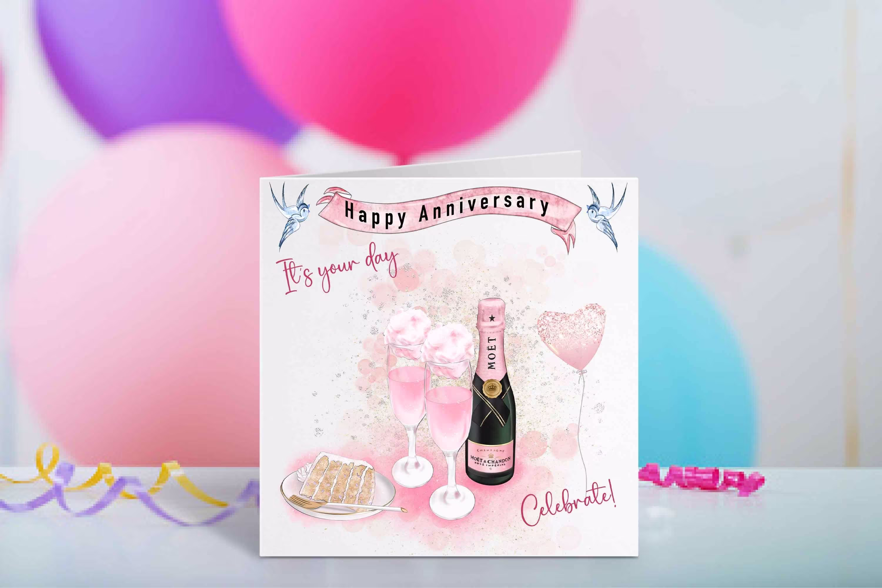 Personalised Anniversary Card Couple Anniversary Card - Wedding Happy