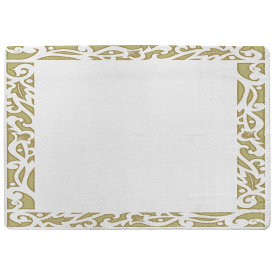 Negrete Shaggy White Area Rug