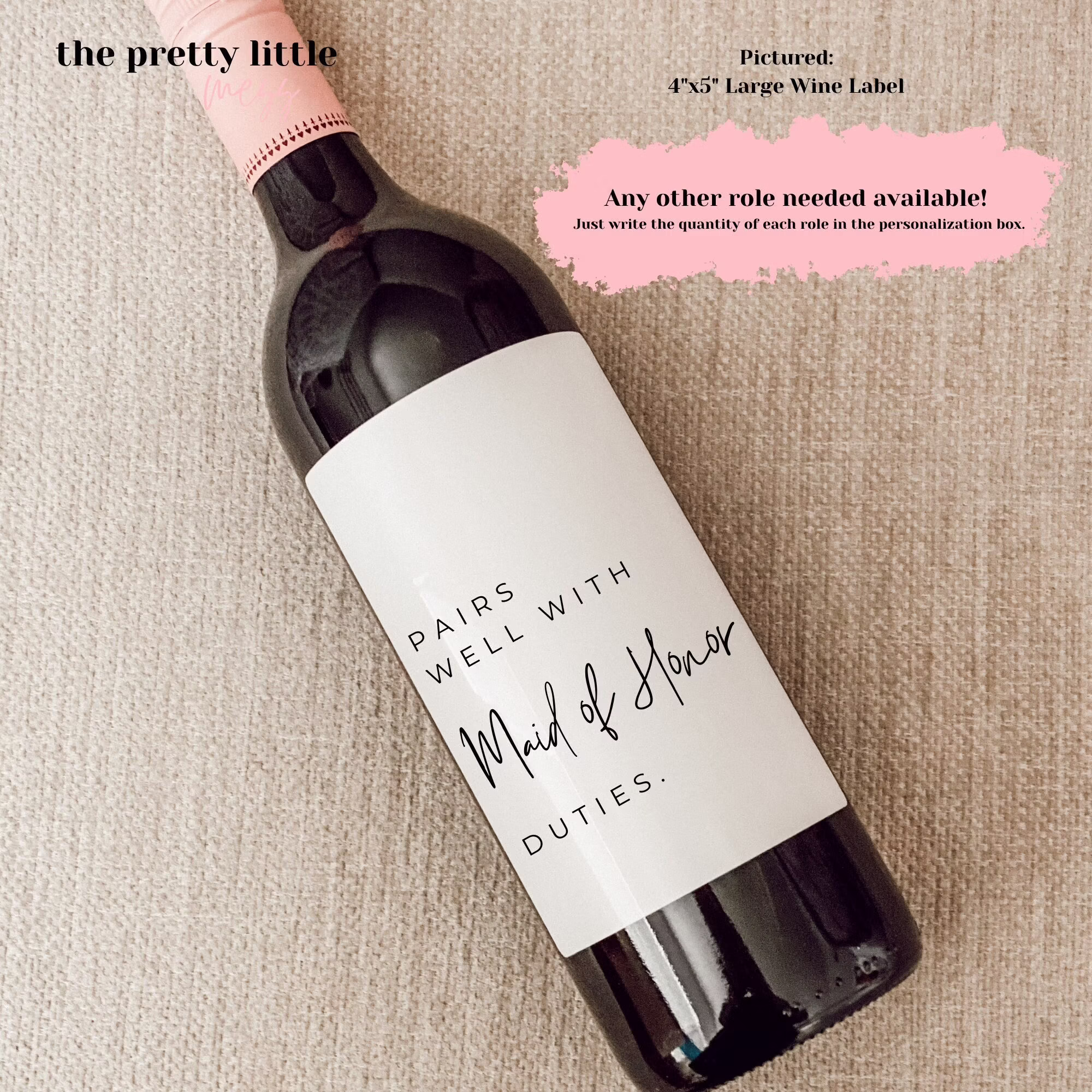 Pairs Well With Maid Of Honor Duties, Proposal, Bridesmaid Gift, Gift