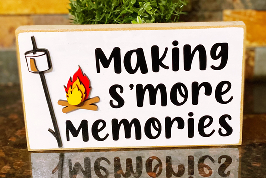 S'more Sign, S'mores Mini Ss'more's 3D Sign, S'more's Decor, S'more's, Summer Tiered Tray Decor