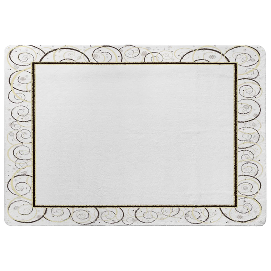 Noyes Shaggy White Area Rug