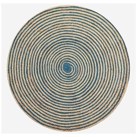 7'x7' 8'x8' Vintage Handmade Area Rug, Large Jute Area Rug Turkish Round Rug, Circle Home Decor Nursery Oushak Rug
