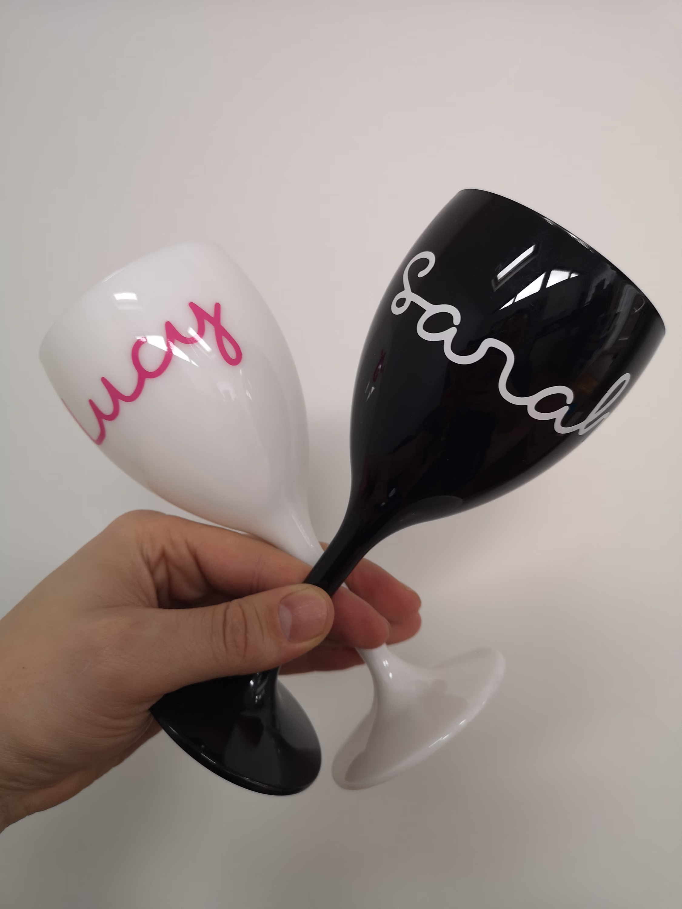 Personalised Elite Premium Polycarbonate Wine Glass Inspired Fitness Love Custom Gift Any Name