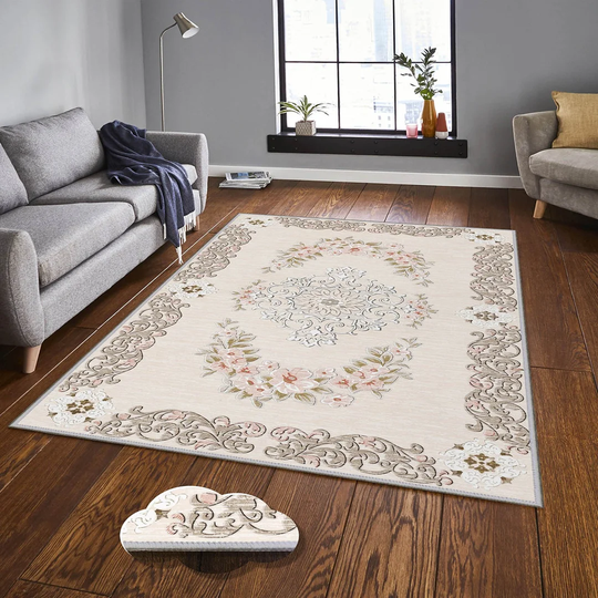 Neppie Flatweave Beige/Grey Rug