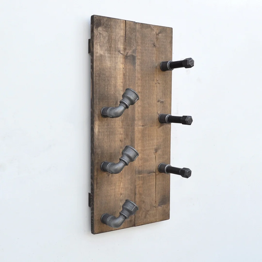 Mowery 3 Bottle Wall Mounted Wine Rack