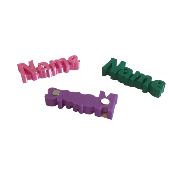Personalised Fridge Magnet 3D Printed | Custom Name Refrigerator Gift Wedding Party Bag Fillers Small Gifts Class Board