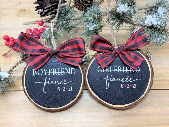 Engagement Gift For The Couple, Girlfriend Fiancee, Boyfriend Fiance Gifts, Just Engaged Ornament