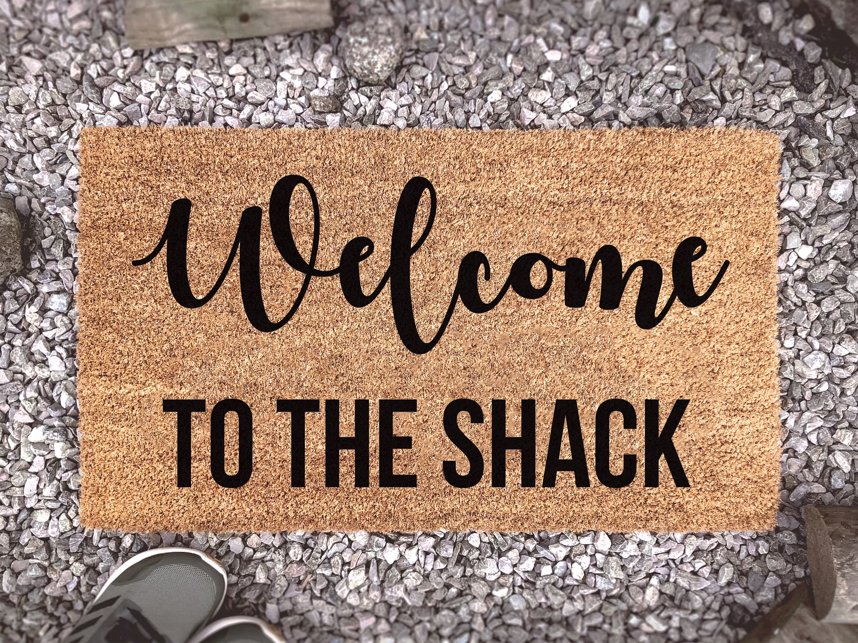 Welcome To The Shack Mat - Personalized Door Home Decor Custom Coir Doormat