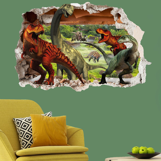 Jungle Forest Dinosaurs Wall Sticker Mural Poster Decal Room Office Nursery Decor Id632