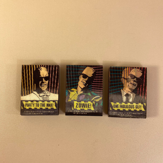 1987 Magnet Set, Max Headroom, Vintage 1980S Television Series Lenticular Magnets, Cool Old 80S Collectible, Applause Brand, Free Shipping