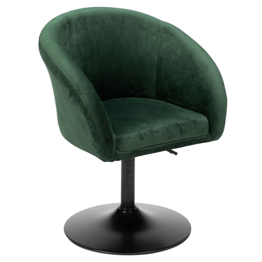 Adjustable Bucket-style Leisure Chair Dark Green Flannel Fabric Bar