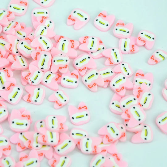 Pink Bunny Polymer Clay Fimo Slices Sprinkles For Diy Crafts Making Slime Filling Nail Decoden Resin Fillers