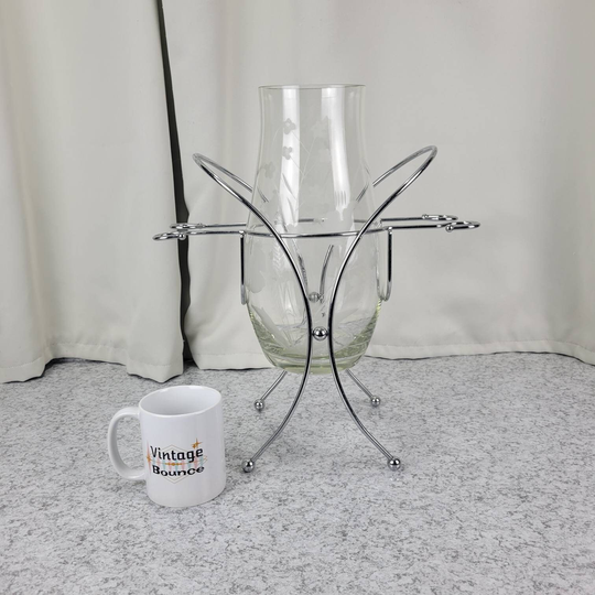 Etched Wine Chiller & Glass Caddy - Champagne With
