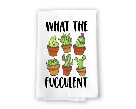 Honey Dew Gifts, What The Fucculent, 27 Inches By Inches, Kitchen Towels Cactus, Succulent Towel, Cactus Tea Funny