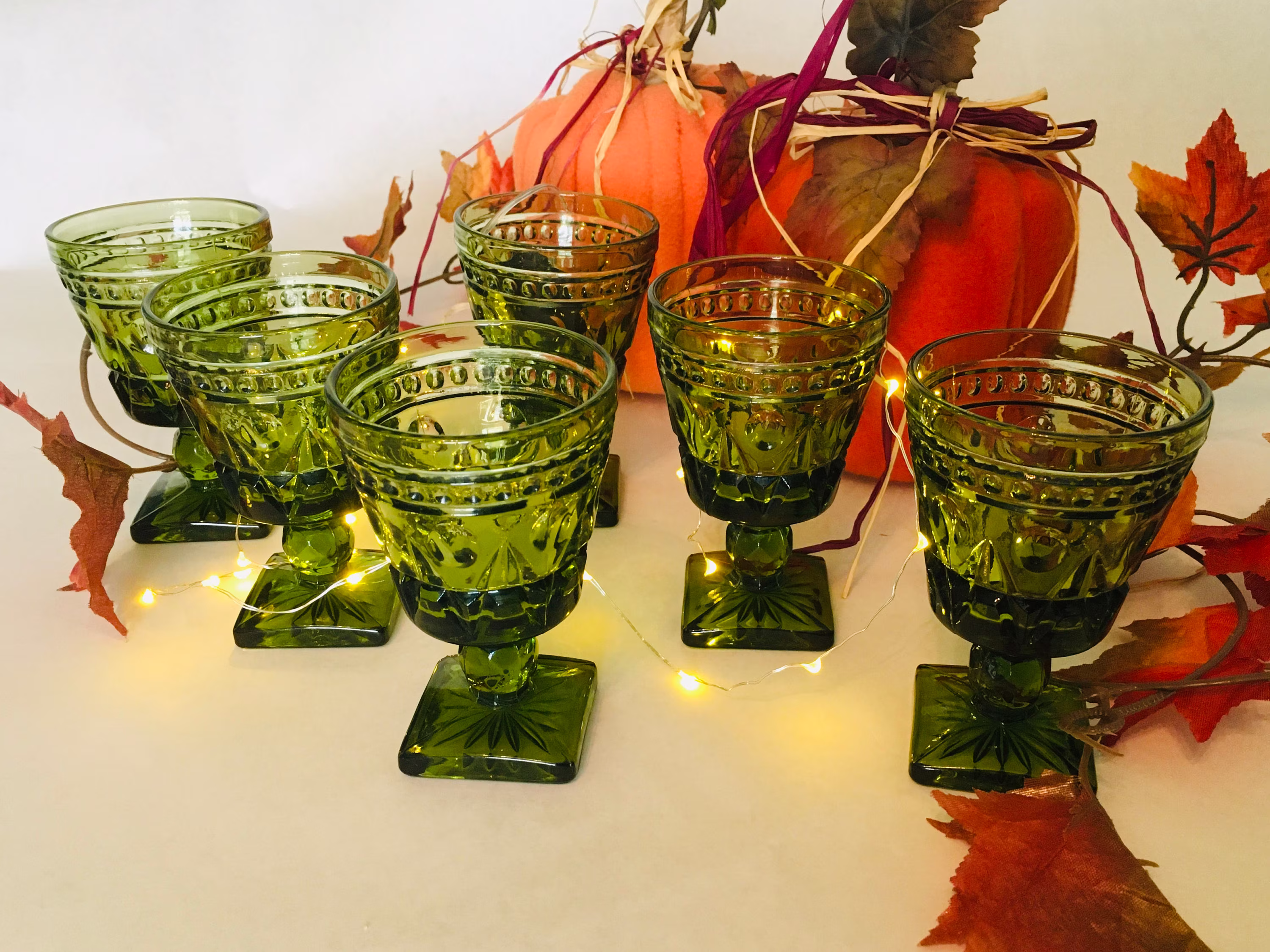 Festive Stemmed Goblets Glassware