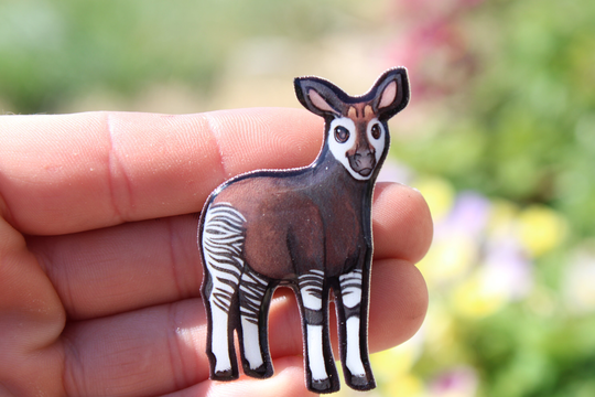 Okapi Magnet Gift For Lover, Vet Tech, Veterinarians Zookeeper Cute Animal Magnets Locker Or Fridge