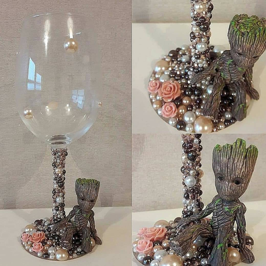 Baby Groot Wine Glass, Guardians Of The Galaxy, Gift, Christmas Gift