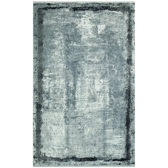 Sabelina Machine Woven Light Blue/Black Rug