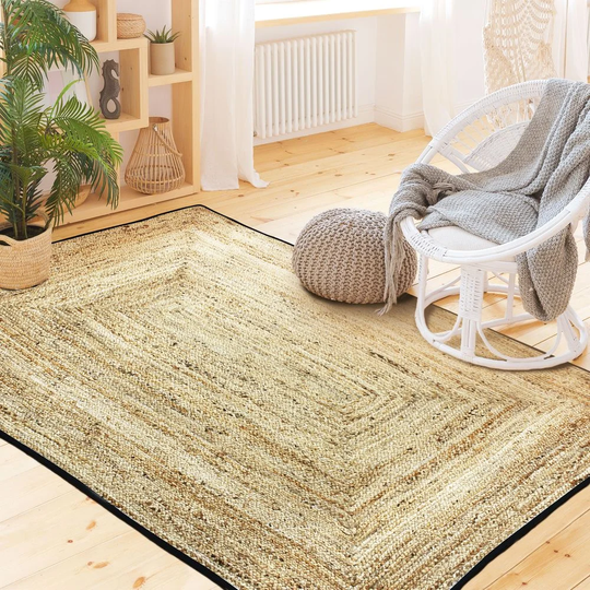 Dodgeville Funny Braided Black Rug