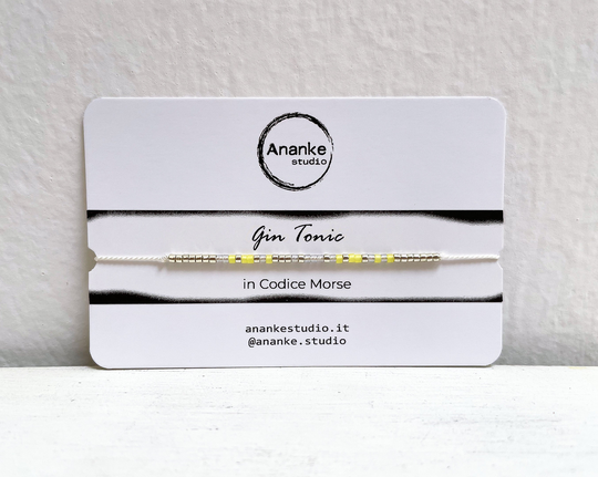 Gin Tonic Morse Code Bracelet/Friendship Bracelets Bartender Gifts Secret Message