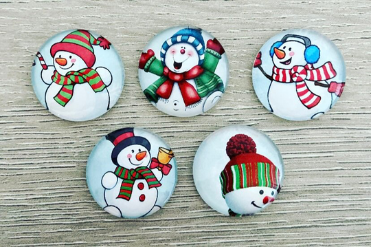 Winter Magnets, Snowmen Holiday Fridge Stocking Stuffers For Her, Christmas Gifts Coworkers, Magnets Board