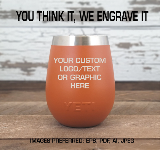 Clay Yeti® Wine With Lid Personalized Custom Engraved - Limited Edition Cup
