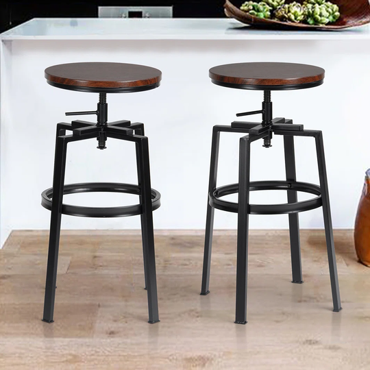Silesia Height Adjustable Swivel Bar Stools