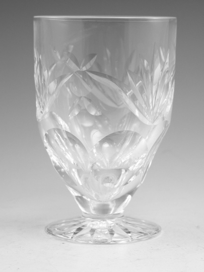 Waterford Crystal - Ashling Cut Footed Tumbler Glass/Glasses 3 3/4