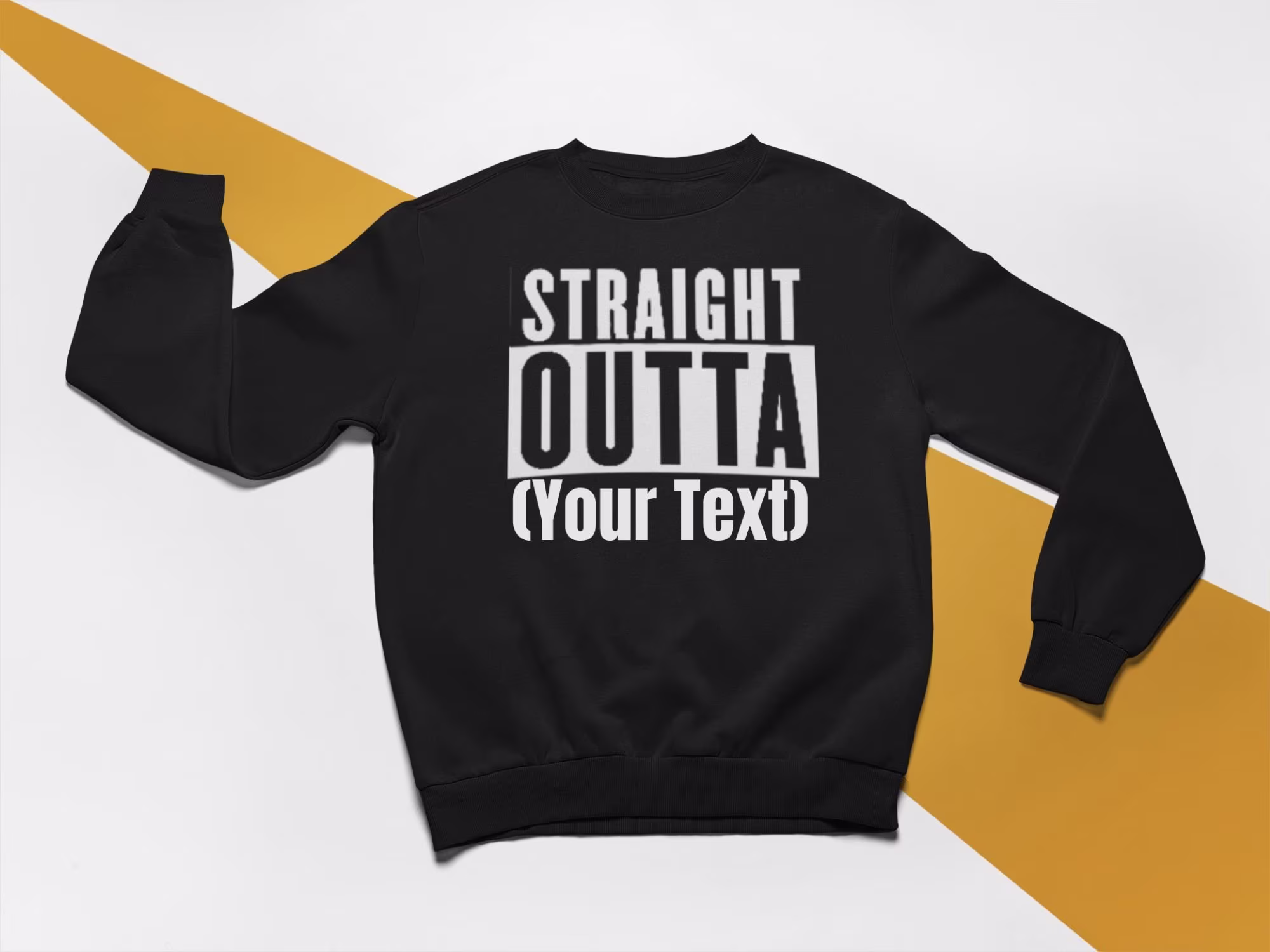 Straight Outta Compton Style Custom Crew Neck Sweatshirt