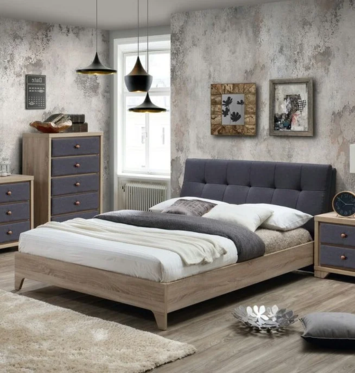 Fabric Upholstered Platform Bed