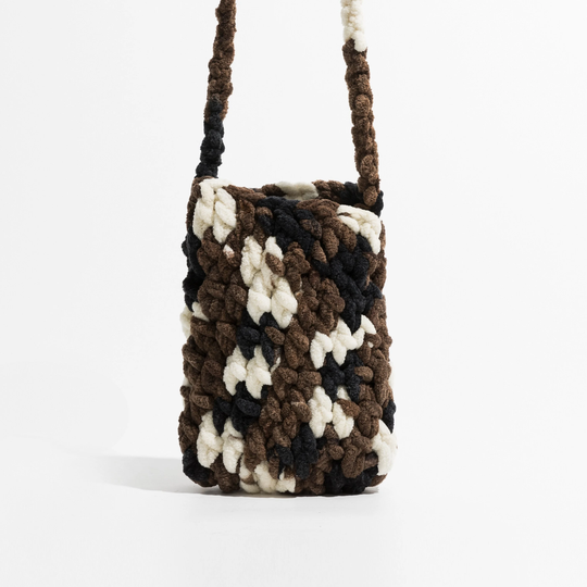Cute Colourful Knitted Messenger Bag | Crochet Pattern Ideas Boho Travel Festival Purse Womens Over Shoulder Bags Gift For Her