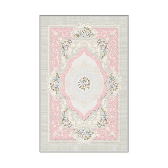 Grey/Pink Rug