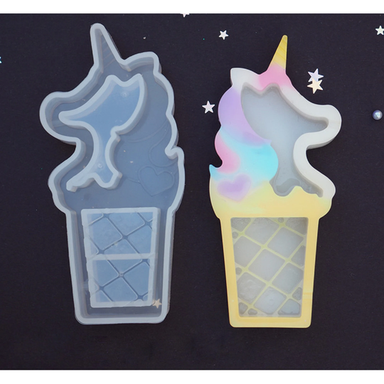 Unicorn Shaker Mold , Ice Cream Unicorn Mould, Resin Supplies, Craft Supplies