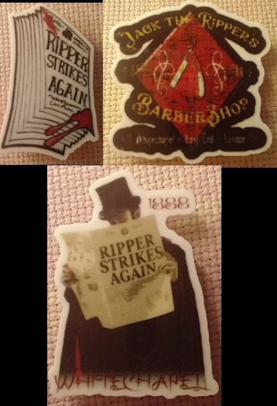 Jack The Ripper Needleminders, Needle Minder, Cross Stitch, Resin, 3 To Choose From