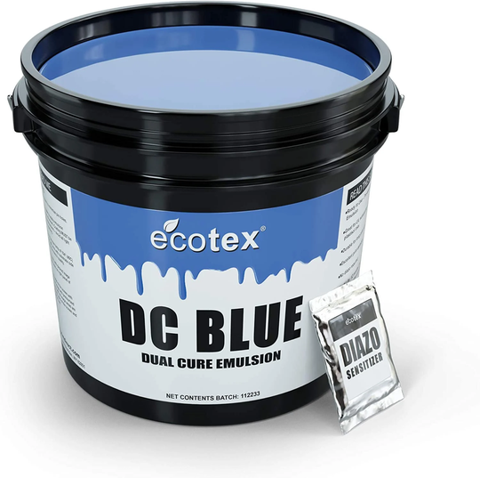 Ecotex Dc Blue Textile Dual Cure Screen Printing Emulsion Diy T Shirts Stencil